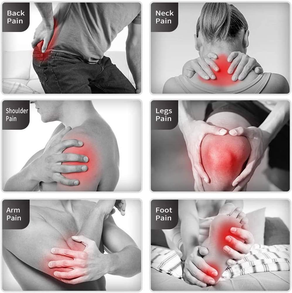 Electric Shiatsu Neck Back Shoulder Massager With Heat & Kneading, Deep Tissue Massage For Home Car Office Use, UK Plug