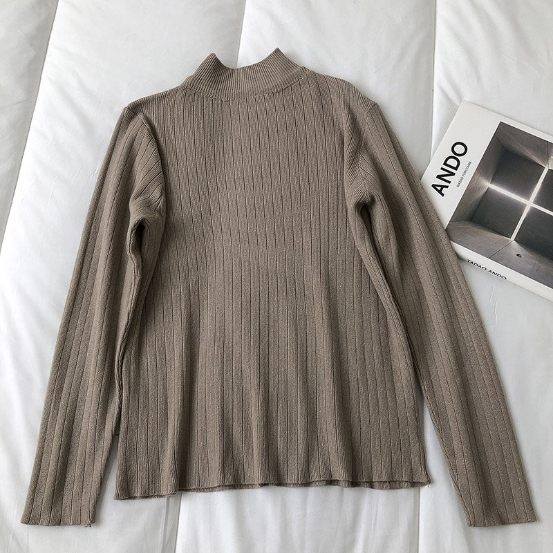  Women's Korean Version With Slim Slim Long-sleeved Pullover Sweater