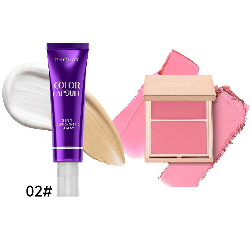 PHOFAY Double-Take Cream & Powder Blush Duo image 37