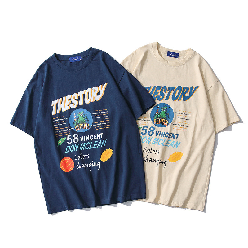 Men's Men's Loose Student Couple Net Red Short Sleeve T-Shirt