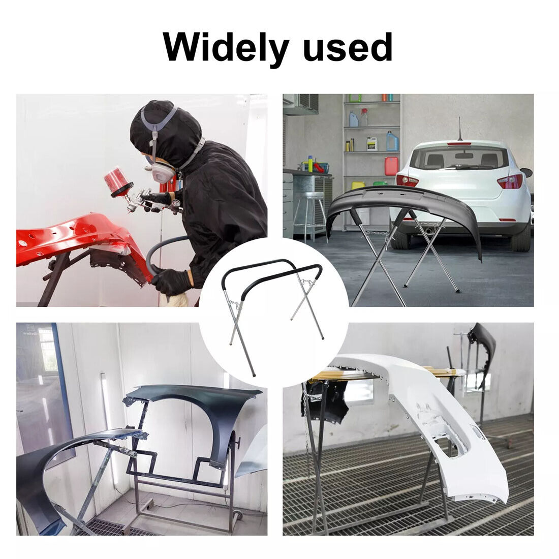 Foldaway Body Shop Trestle Table Panel Stand Adjustable Bumper Panelstand — image 6