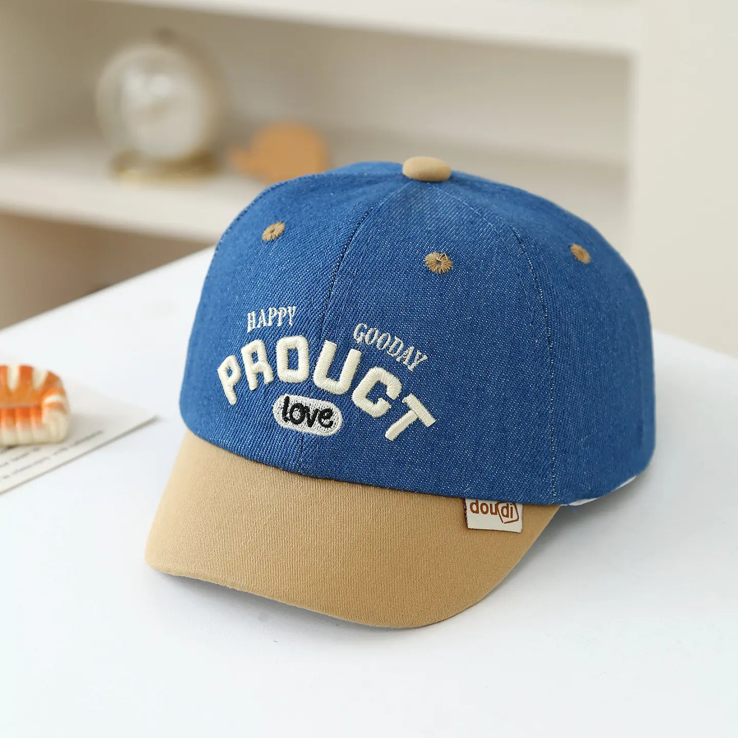 Summer Children's Hat - Trendy Multi-color Embroidered