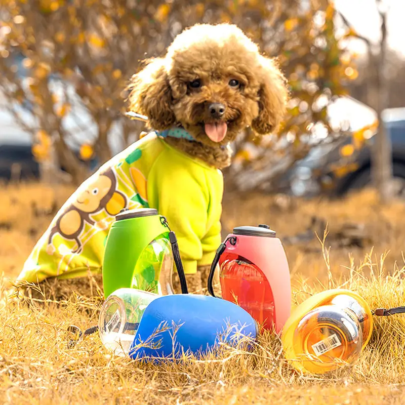 Pet Dog Water Bottle Drinking Portable Bowls for Small