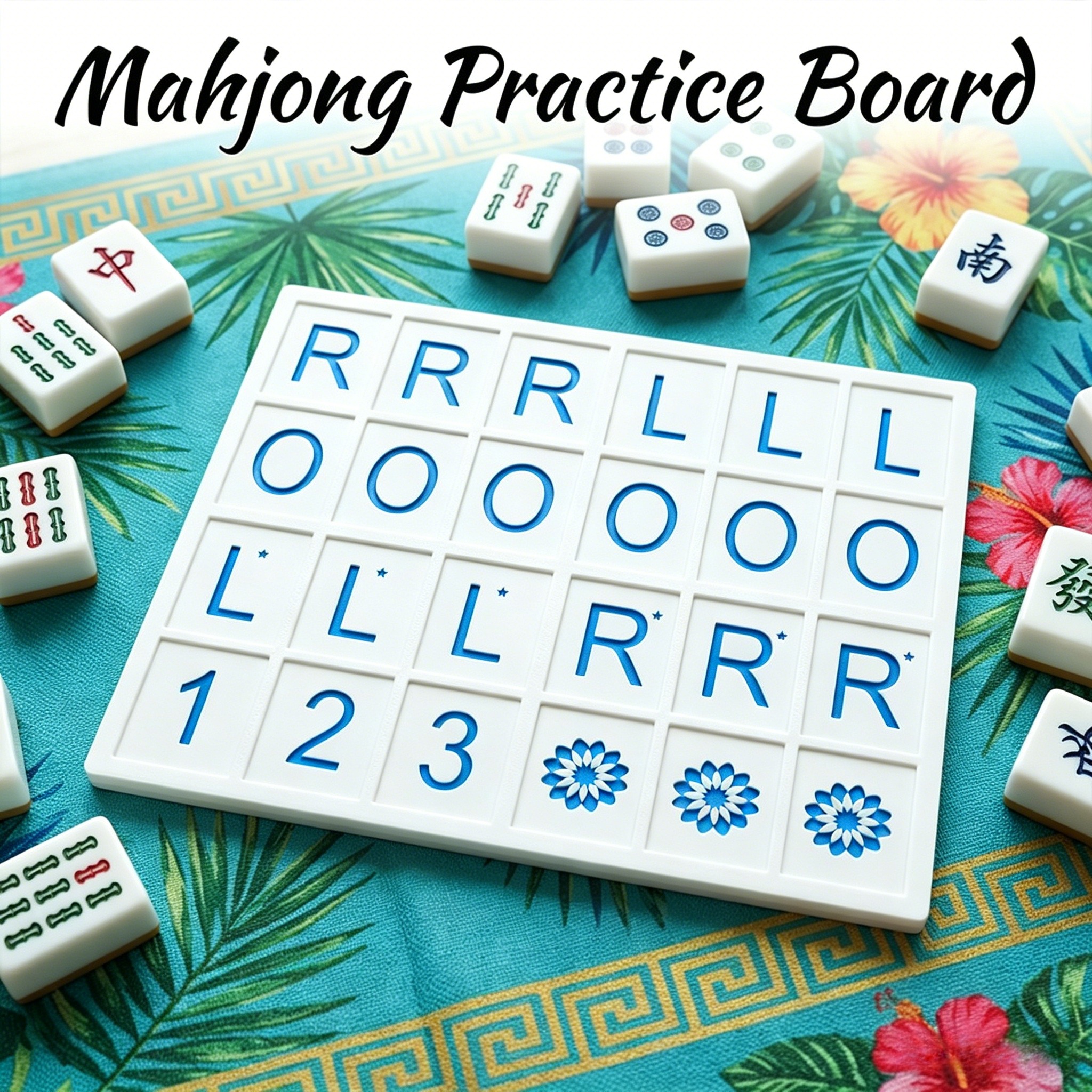 3D Printed American Mahjong Charleston Practice Board, Direction Reference Learning Aid For Beginners, Tableto