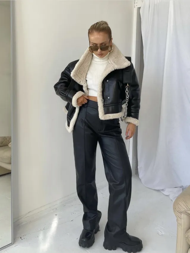 European And American Ins New Coat Female Niche Hot Style Cool Black - Shop at LoveMi