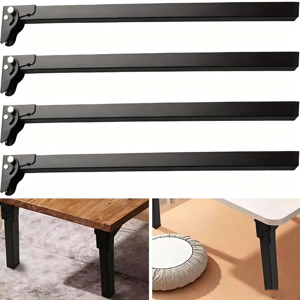 4pcs Folding Table Legs 70cm Metal Foldable For Desk Furniture Cabinet — image 6