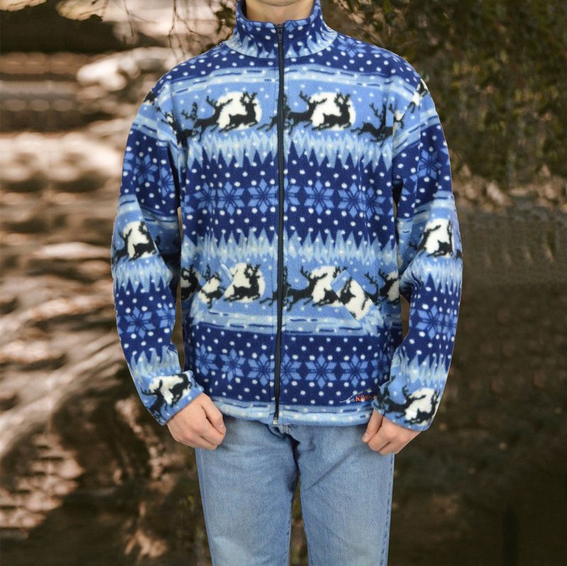 Trendy Printed Top Loose Plush Hooded Sweater