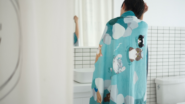 Cat Air Conditioner Blanket Flannel