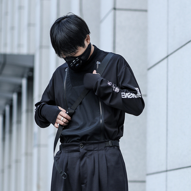 Neck Long Sleeve T-shirt Trendy Brand Functional Bottoming Shirt