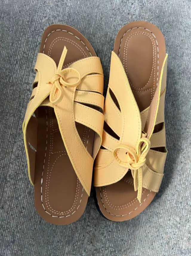 New Roman Shoes For Women Lace up Platform Wedges Sandals Summer Fashion Slides Casual Vacation Beach Slippers Yellow - Shop at LoveMi