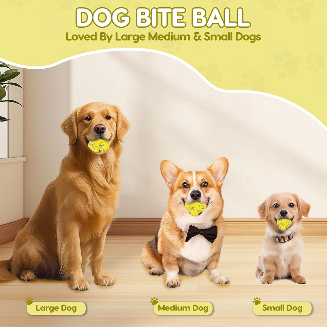 Dog Spike Ball Toy Tough ETPU Interactive Chew Ball For Aggressive Chewers Floating Fetch Ball Teeth Cleaning Puppy & Dog Toy Compatible With Ball Launcher — foto 3
