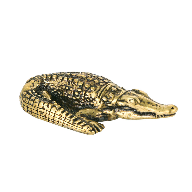 Title 7, Brass Ornament Decoration Chinese Alligator Ant...