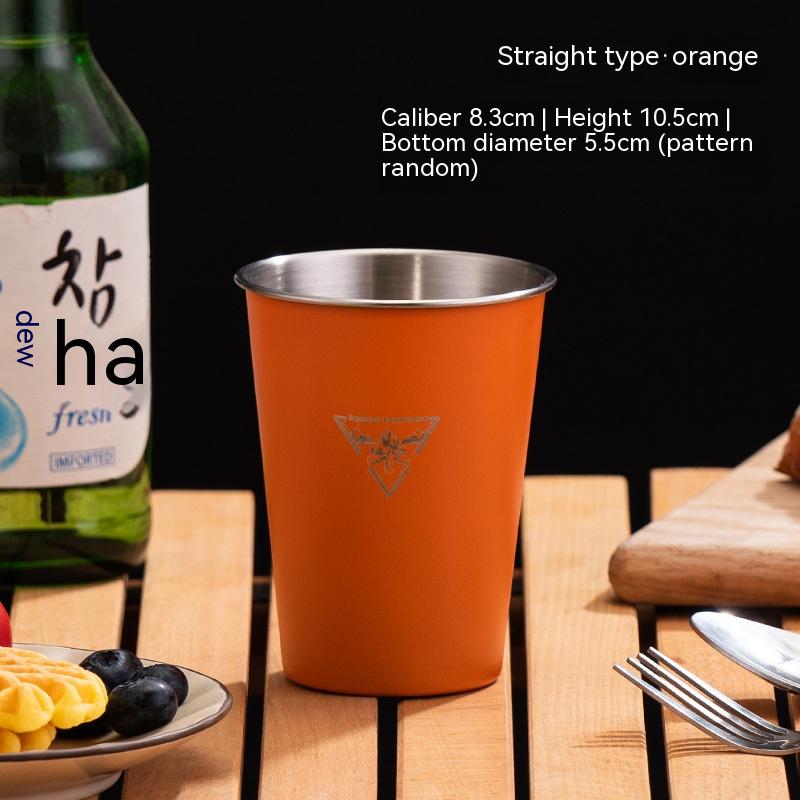 350ml Orange Camping Cup