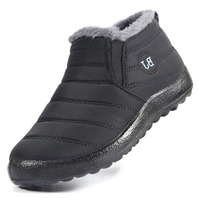 Winter Snow Boots Women Waterproof Shoes Warm Ankle Boots Black - Shop at LoveMi