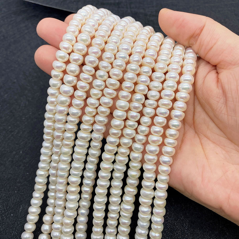 Natural Freshwater Pearl Loose Bead Jewelry Necklace Accessories — foto 5