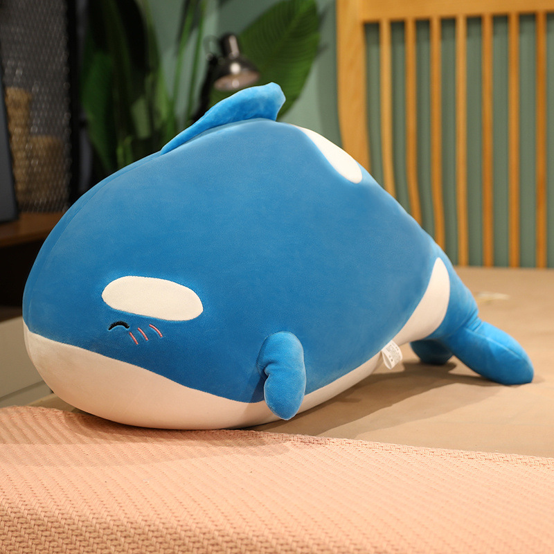 Title 5, Cute Whale Plush Toy Pillow Girl Sleeping Bed B...