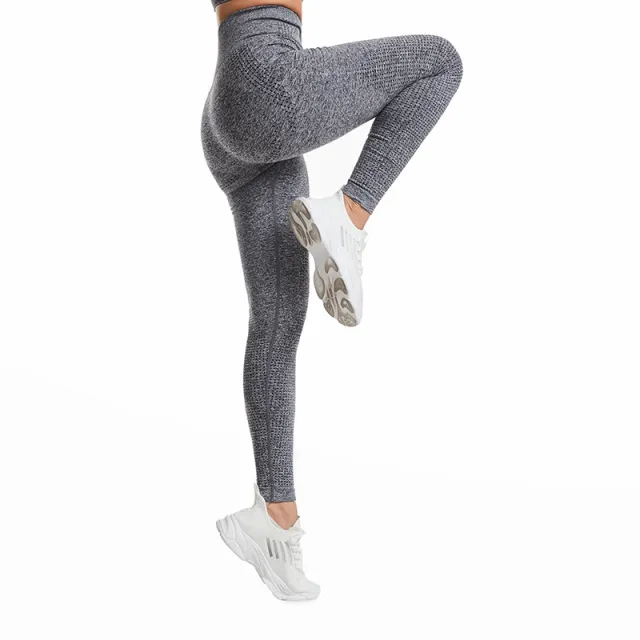 Women's Seamless Tight fitting Moisture Wicking Fitness Pants Yoga Wear Gray - Shop at LoveMi