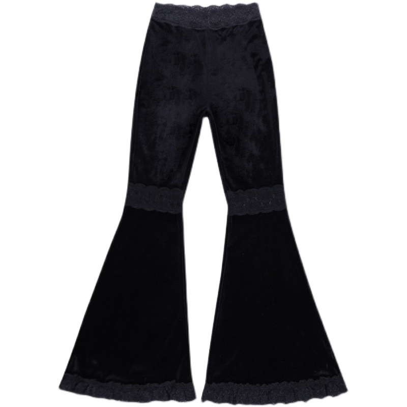 Flared Pants Women's High Black All-match Mopping Casual Trousers Trend