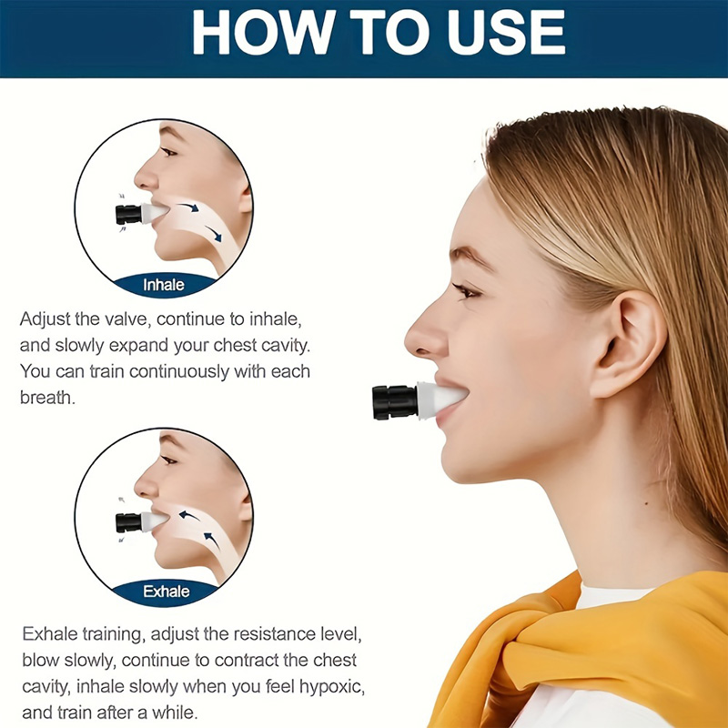 Breathing Exercise Device For Lungs, Breathing Exerciser Trainer, Deep Breathing Lung Exerciser Device, Adjust… - 9