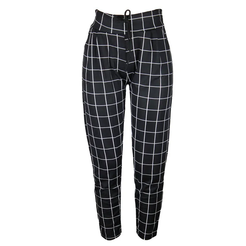 Wild plaid pants - Black