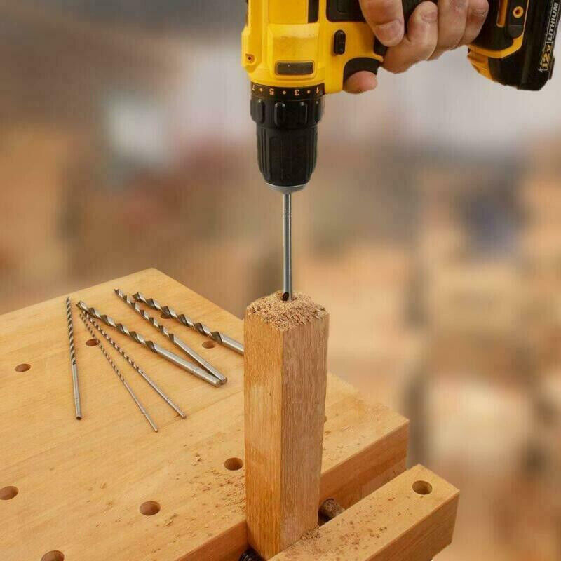 5PC 160MM Extra Long Wood Metal Drill Bit Set Brad Point 2mm 3mm 3.5mm 4mm 5mm — foto 10
