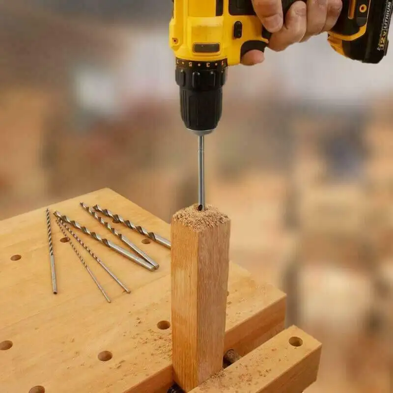 5PC 160MM Extra Long Wood Metal Drill Bit Set Brad Point 2mm 3mm 3.5mm 4mm 5mm