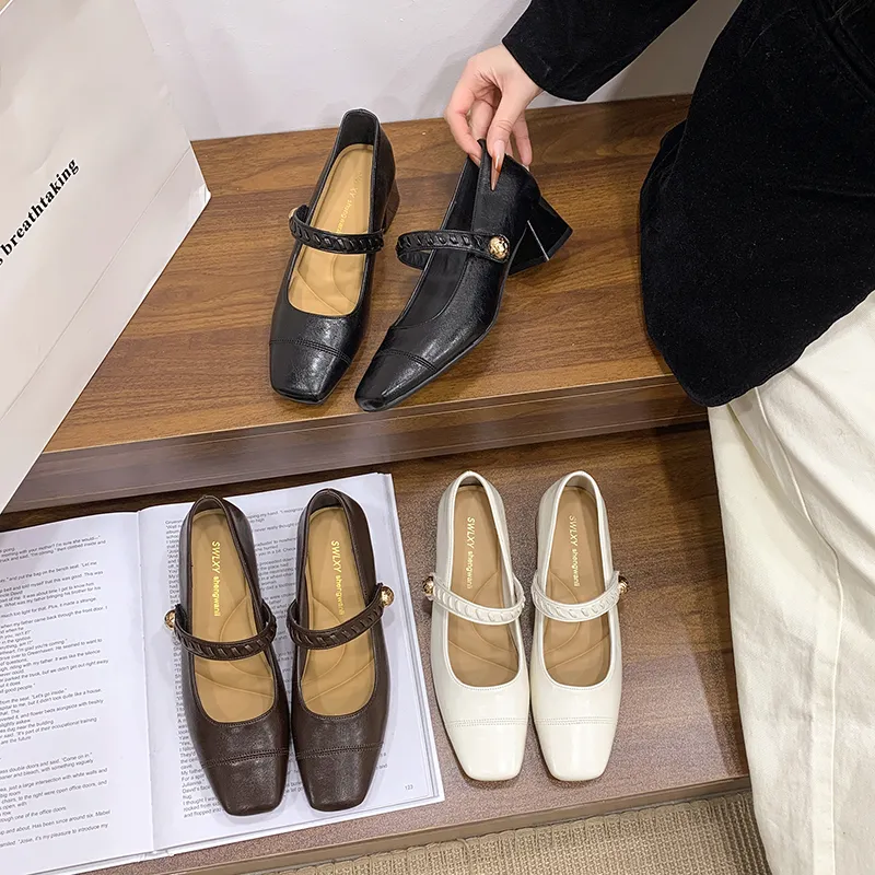 Women's 2026 New Chunky Heel Square Toe
