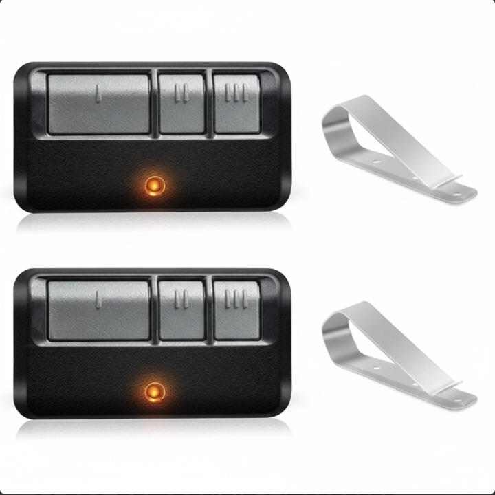 Universal Garage Door Opener Remote 2 Pack 3Button Key Keychain Transmitter — foto 2