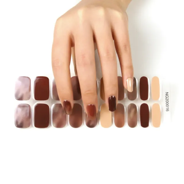 Korean Semi Cured Nail Stickers That Can Be Attached To Nail Polish Glue Ng2000016 - Shop at LoveMi