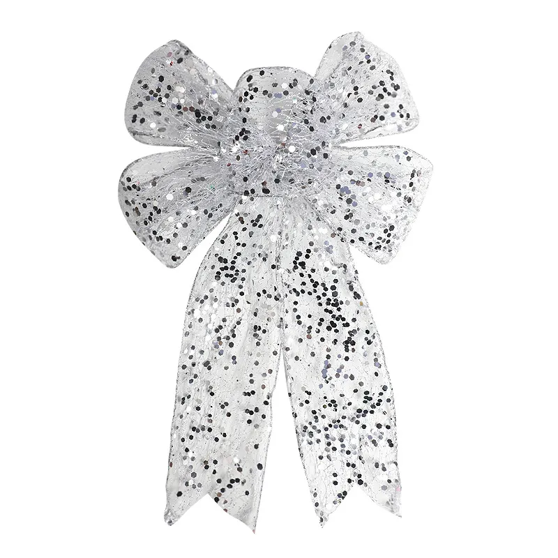 Christmas Bow Ribbon Mesh Finished Product – image 8