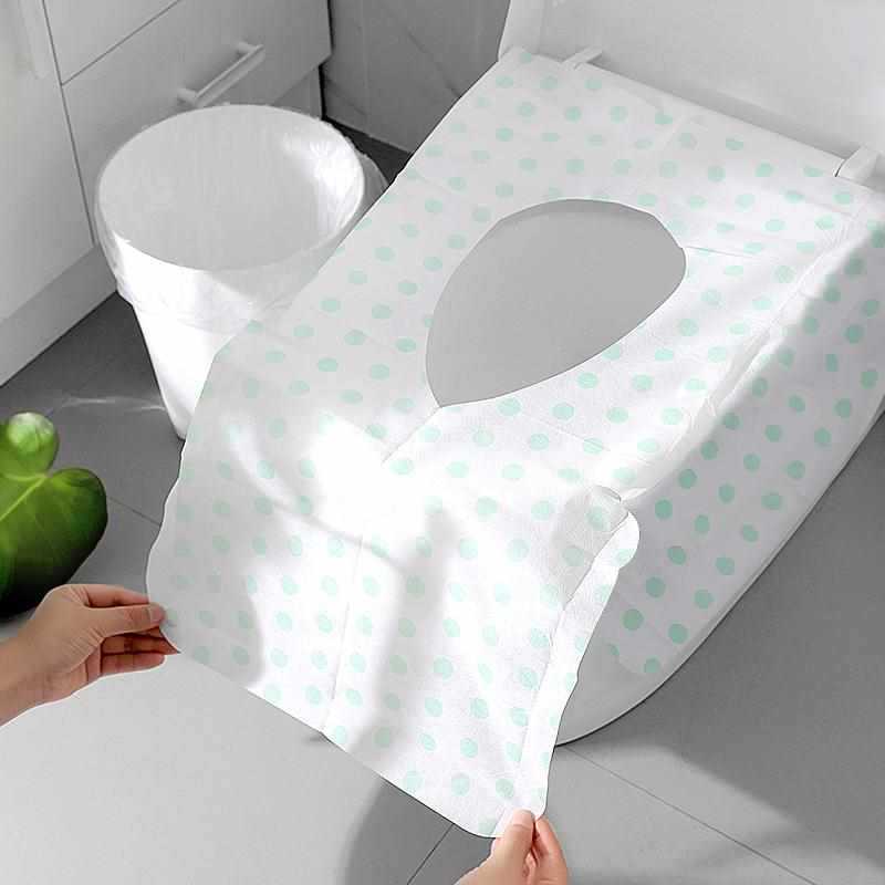 Title 1, Lengthened Disposable Toilet Mat Household Trav...