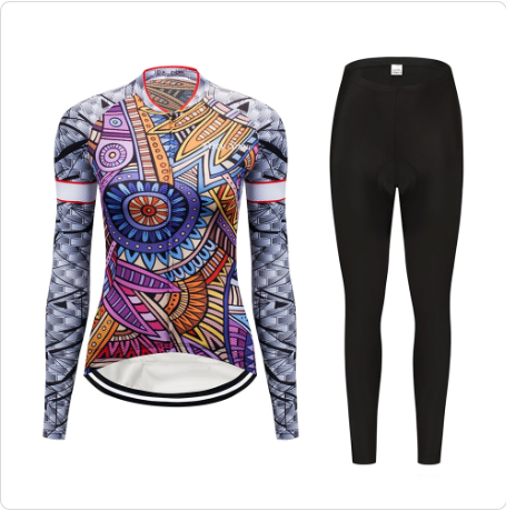 Women's Outdoor Cycling Clothing Long-sleeve Suit