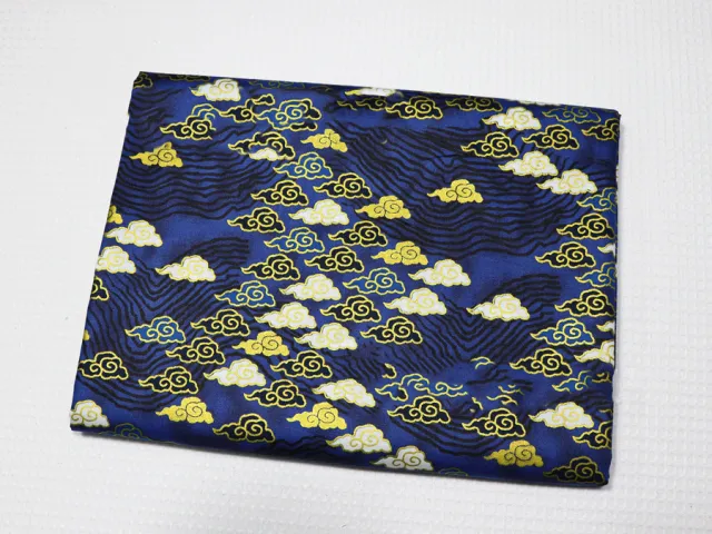 Japanese Zefeng Gilding Cotton Active Printing Clothing Fabric Blue - Shop at LoveMi