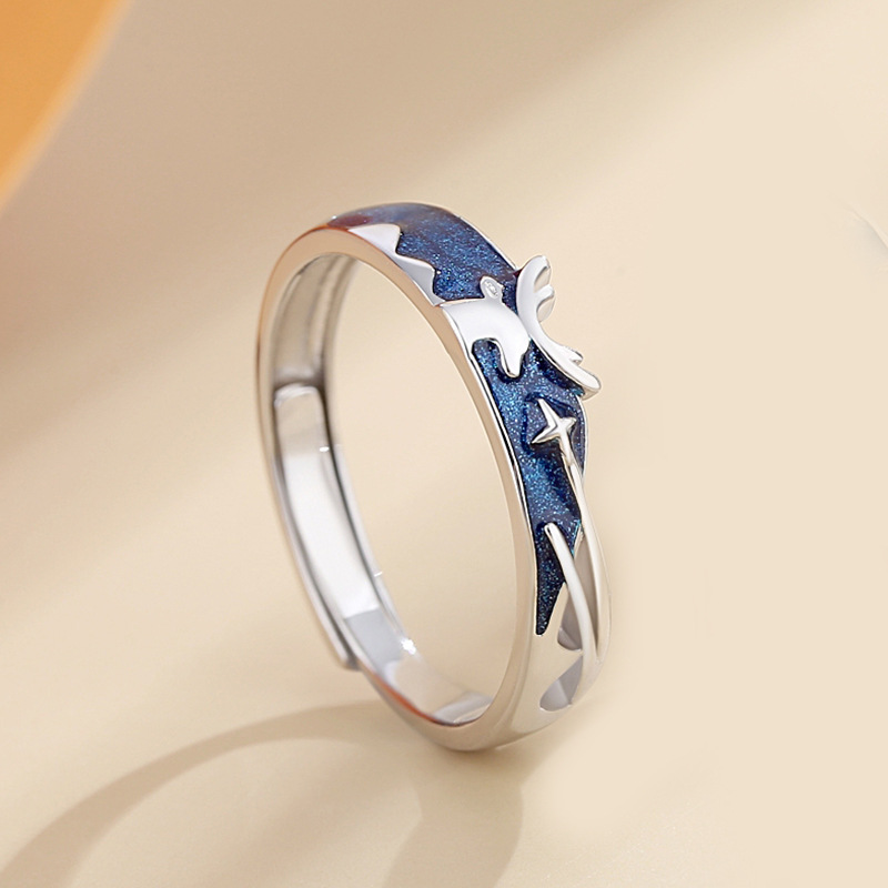 Title 7, Fashion Versatile Star Elk Couple Ring