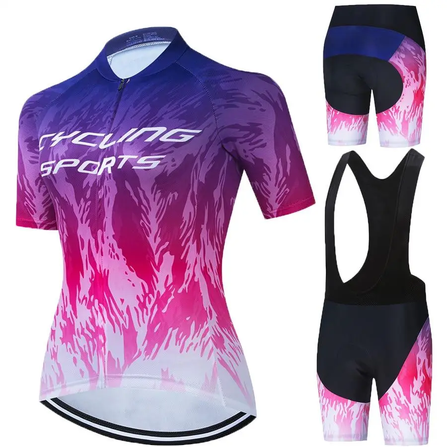 Short-sleeved Bib Cycling Jersey Suit Summer Road