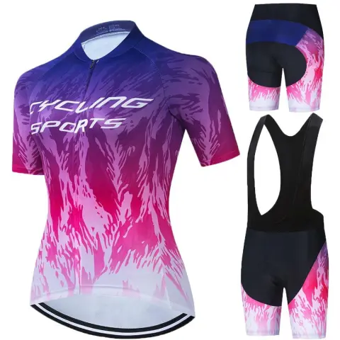 Short-sleeved Bib Cycling Jersey Suit Summer Road Bike Jacket