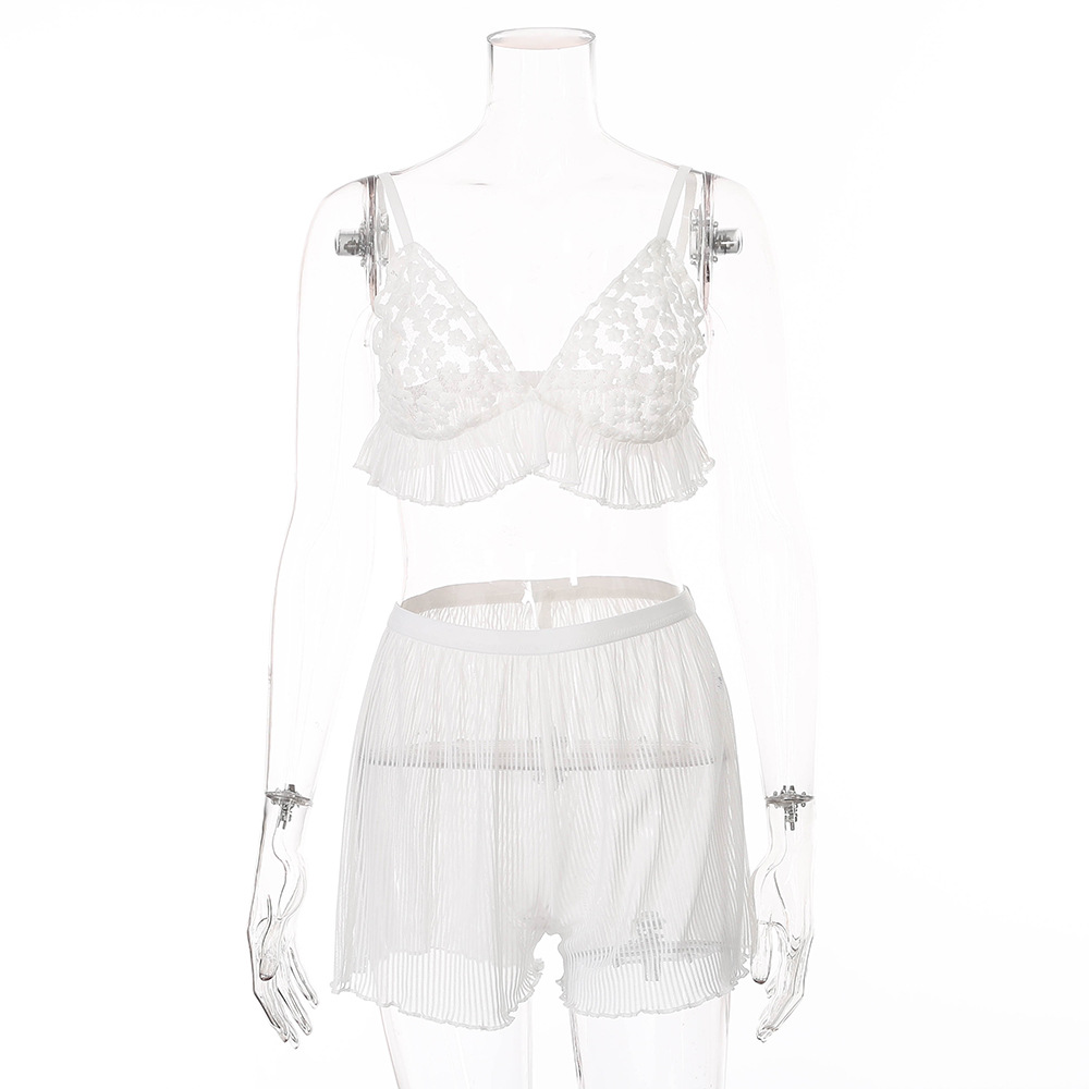 Title 2, Sexy lace home comfort suspender pajamas