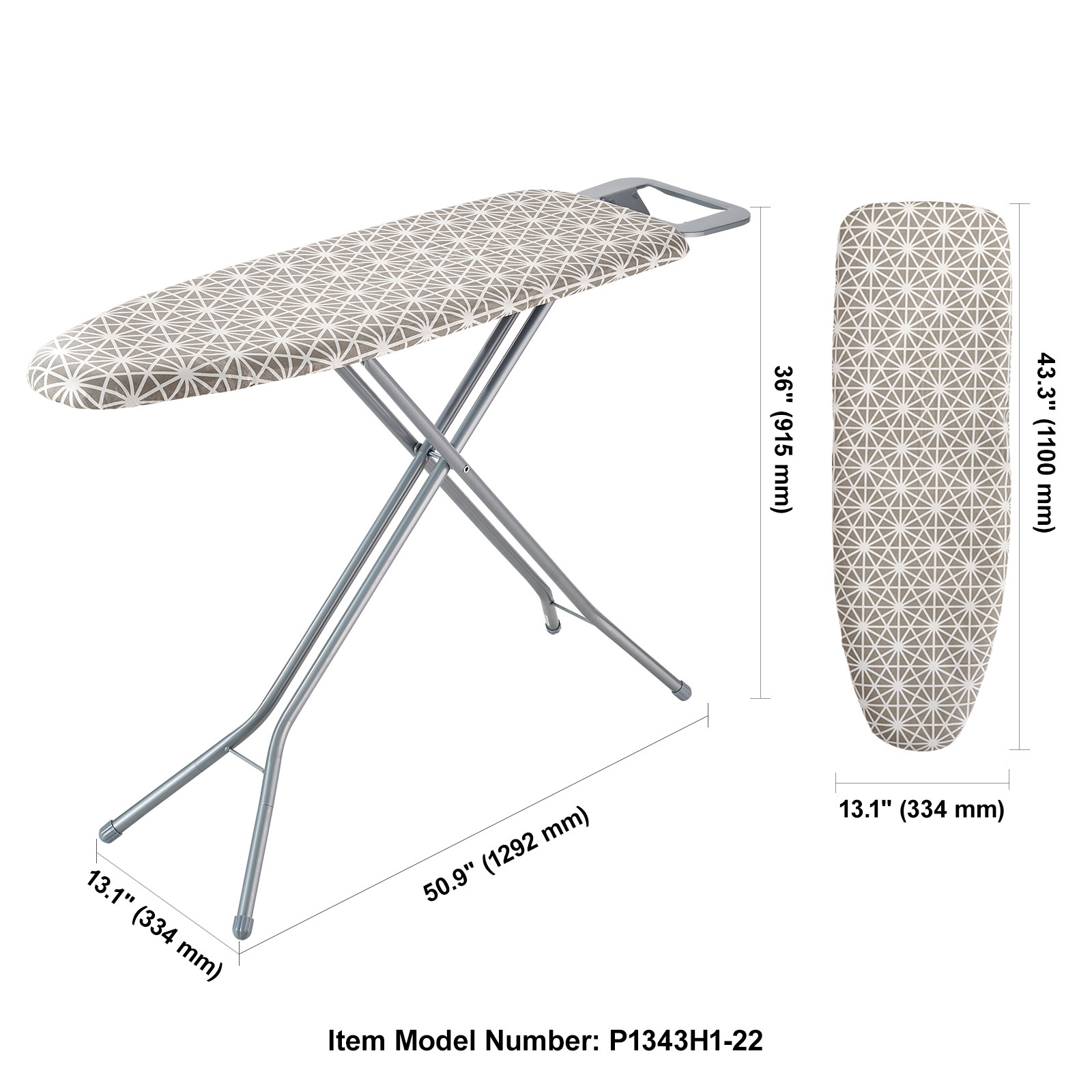 VEVOR Ironing Board With Large 51 X 13 Ironing Surface, Thickened 4 Layers Iron Board With Heat Resistant… image 7