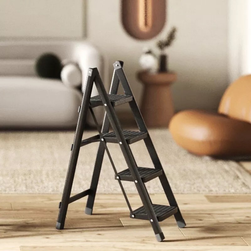 3 Step Ladder Folding Portable Compact Heavy Duty Anti-Slip Mat Stoo