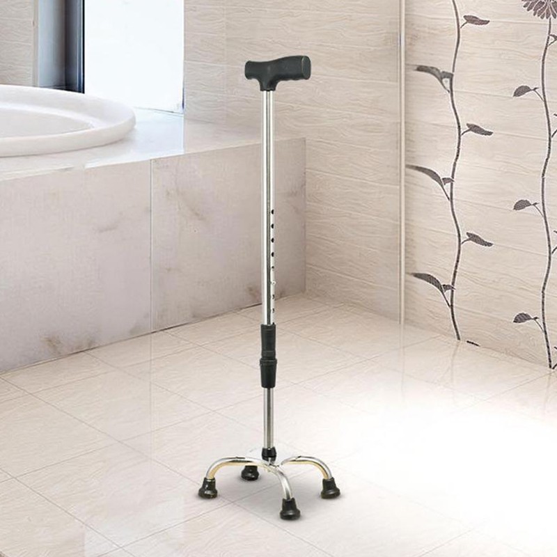 Quad Cane 4 Prong Small Base Feet Walking Stick Mobility