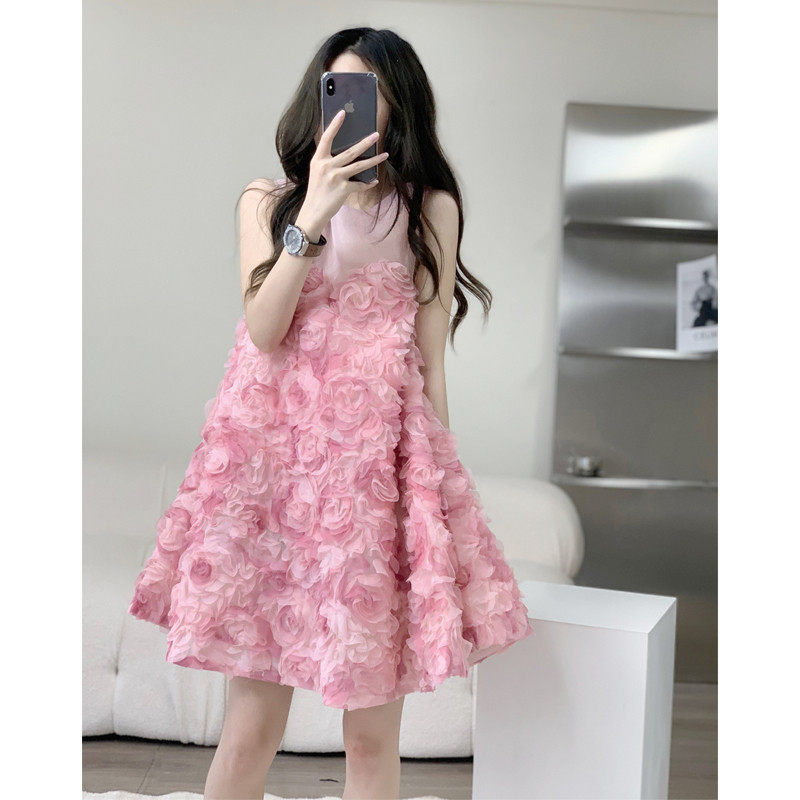 French Sweet Temperament New Sleeveless Skirt