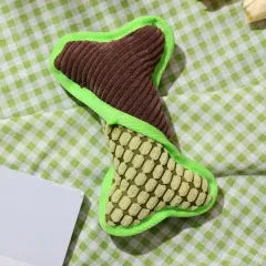 Teddy Toy With Dog Sound Bone Model Bite Resistant Pet Supplies Corn Fleece Lining Toy To Relieve Boredom - Green - View 1