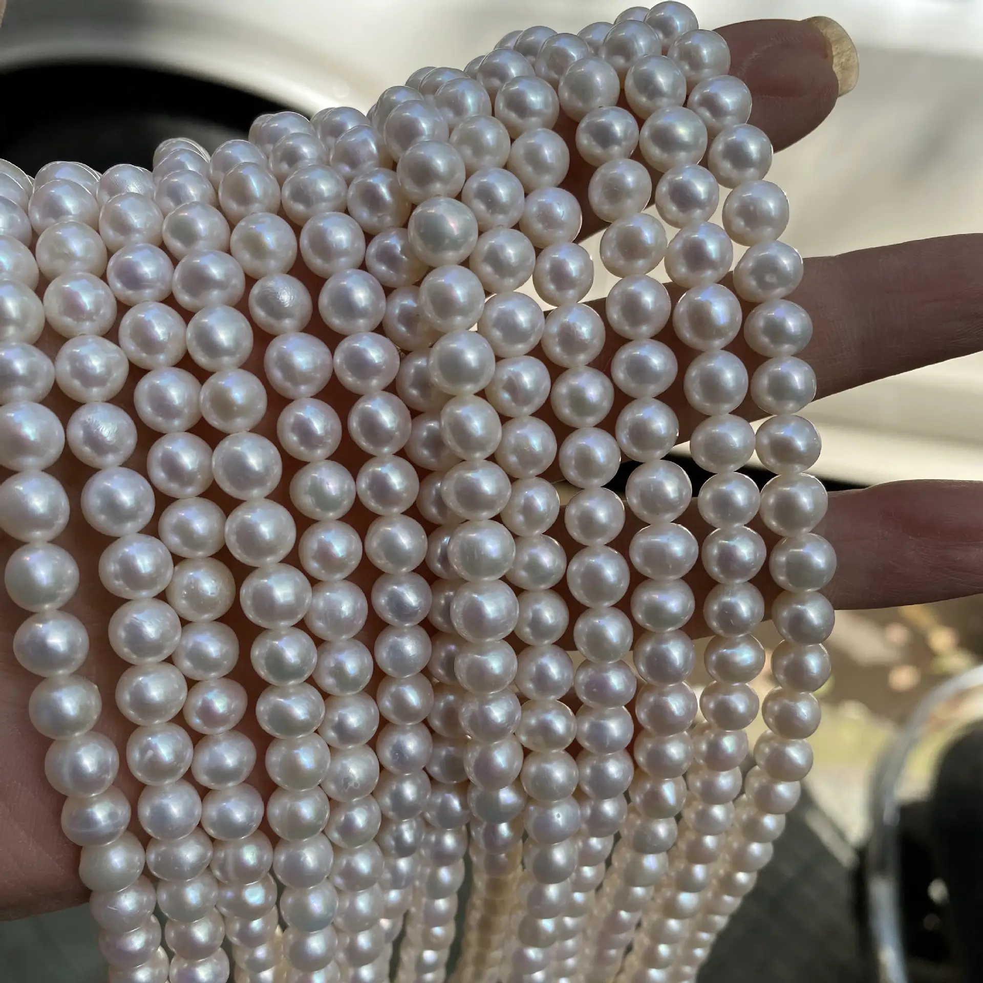 Natural Freshwater Pearl 7-8mm Loose Beads