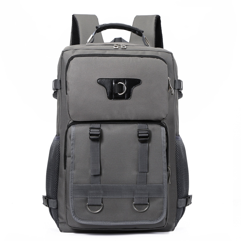 Title 7, Mens Multi-functional Canvas Backpack with Lar...