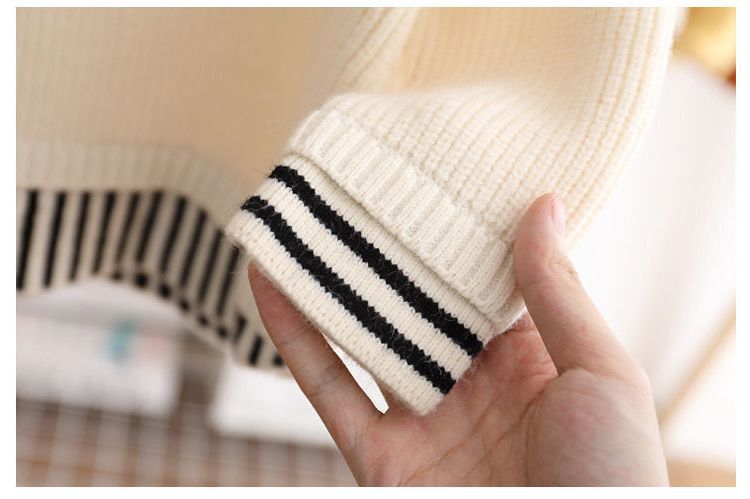 Fashion Simple Children's Solid Color Bottoming Sweater