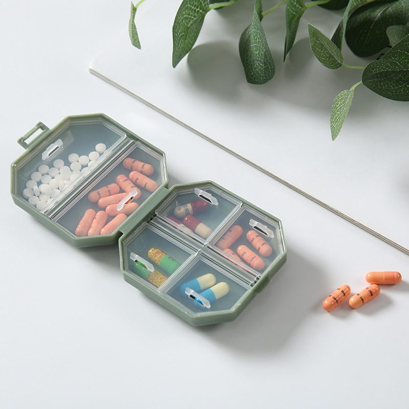 Portable Medicine Box Mini Six Compartments Moisture-proof