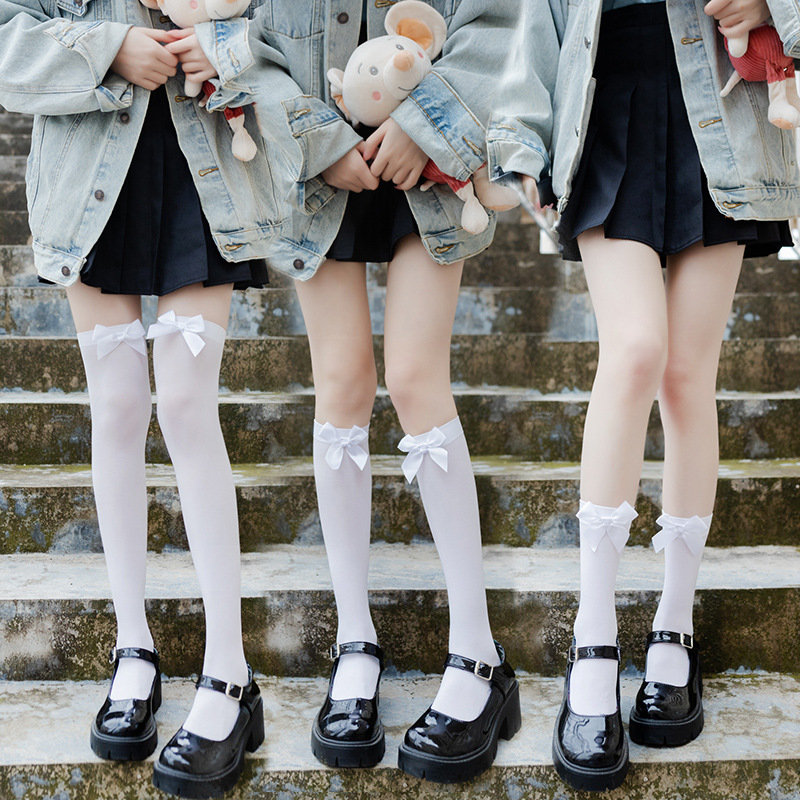 Japanese Girl's Calf Socks Middle Tube