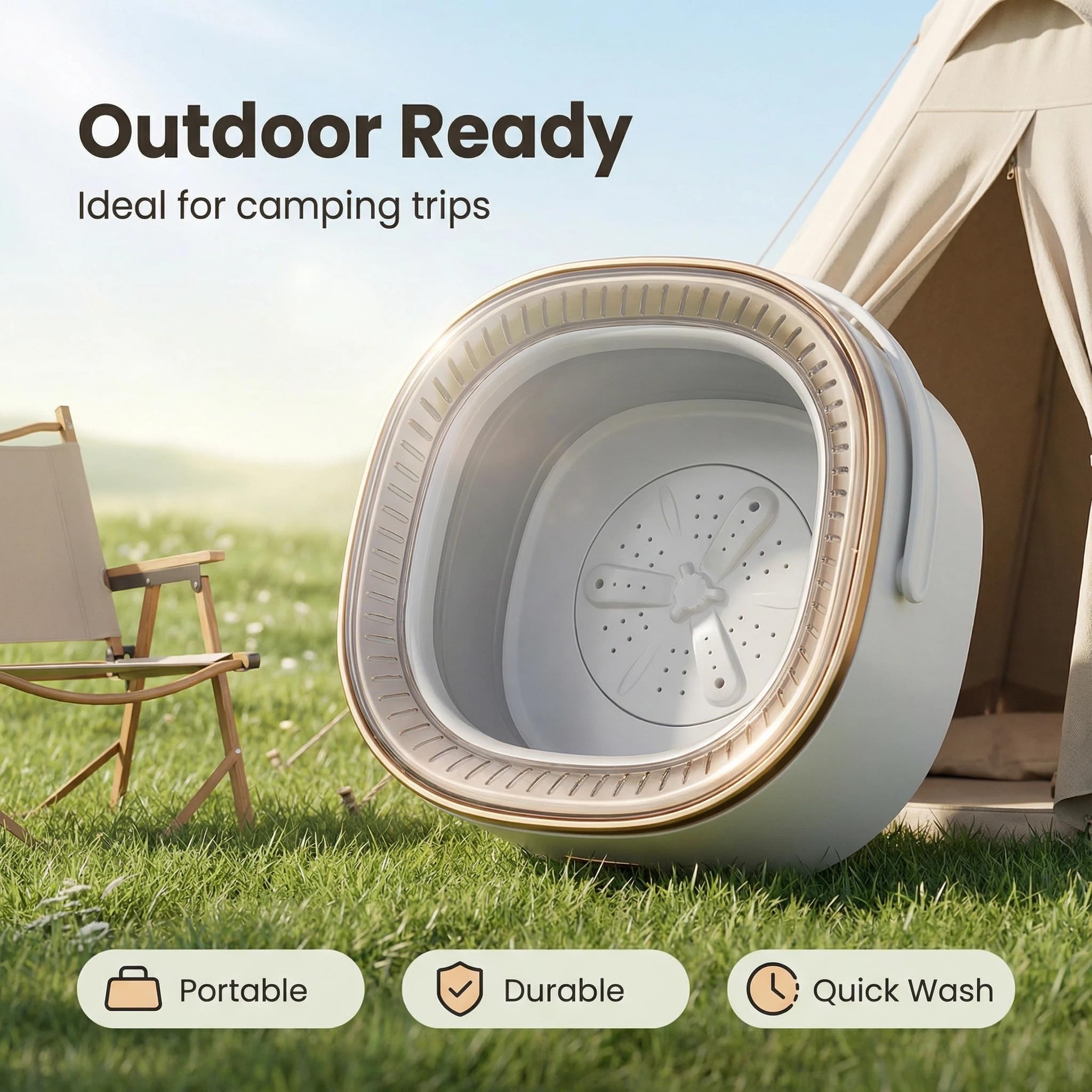 && Promotion Mini Portable Laundry Washer Machine Ideal For Dorm Home And Camping Can Foldable For Small Space