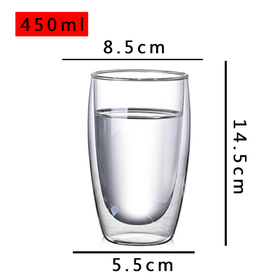 Title 7, Household Double Layer Transparent Glass Water Cup