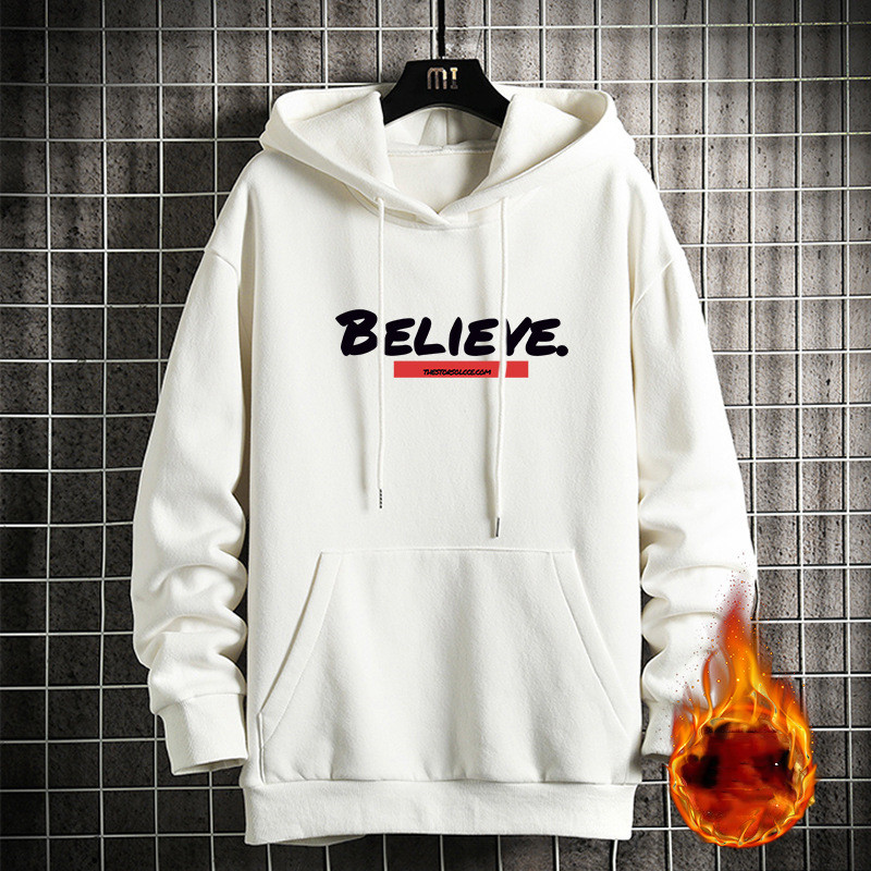 Men's Fashion Hooded Plush Sweater